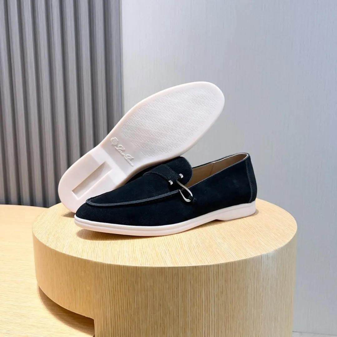 Men's Men's Shoes💰Men's Shoes💰440💰[loro piana] Couple's Style - The new moccasins are made of water-repellent treated suede uppers with rubber soles, a classic. The complex craftsmanship and meticulous structure make the shoes light and soft, allowing you to walk comfortably and freely. Perfect for wearing at the beach or out in the water during the summer. Women’s size: 35-40 Men’s size: 38-45